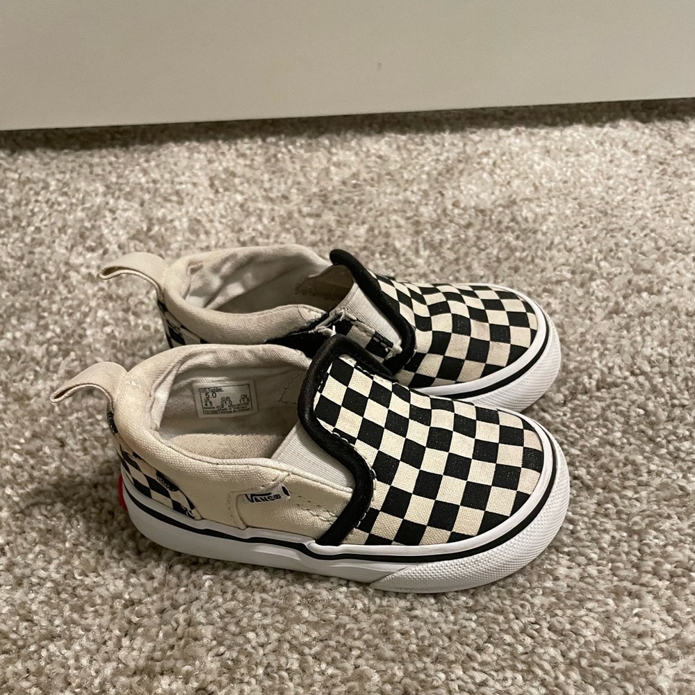 Checkered Vans Toddler size 5